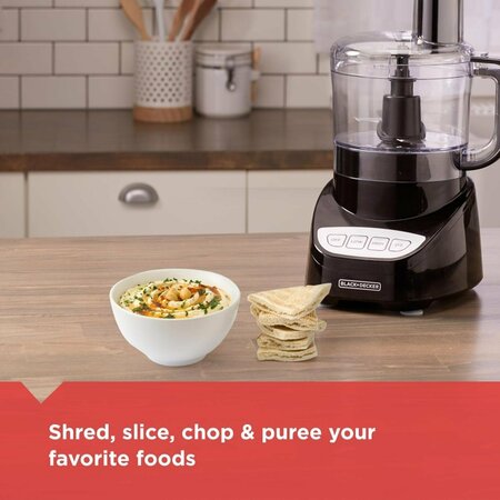 Black & Decker Black 8 cups Food Processor 450 W FP4100B